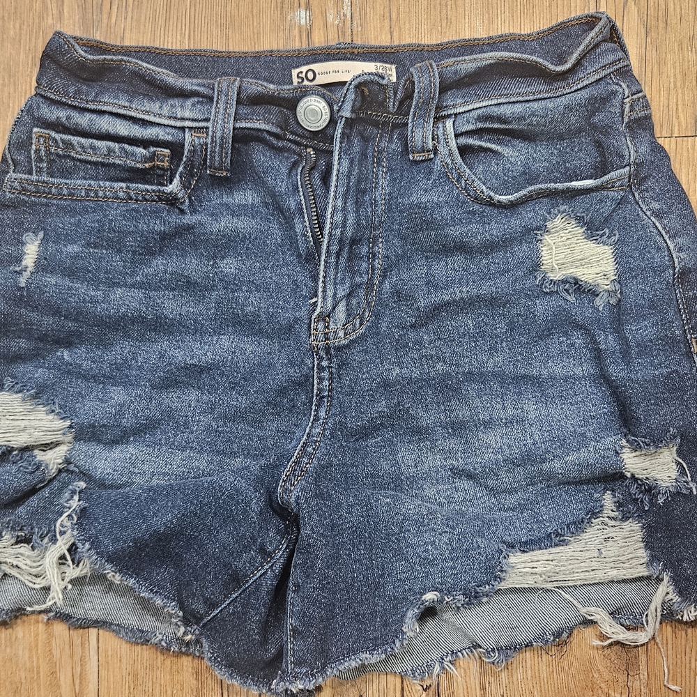 Denim Distressed Women's Shorts